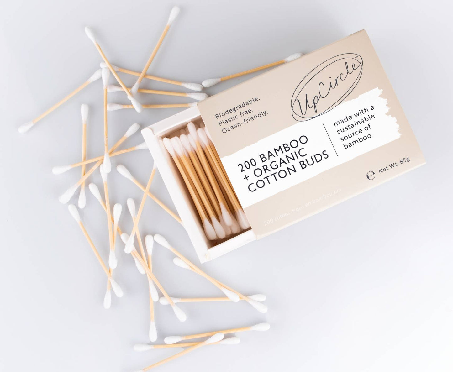 Plastic Free + Eco Friendly - Bamboo + Organic Cotton Buds