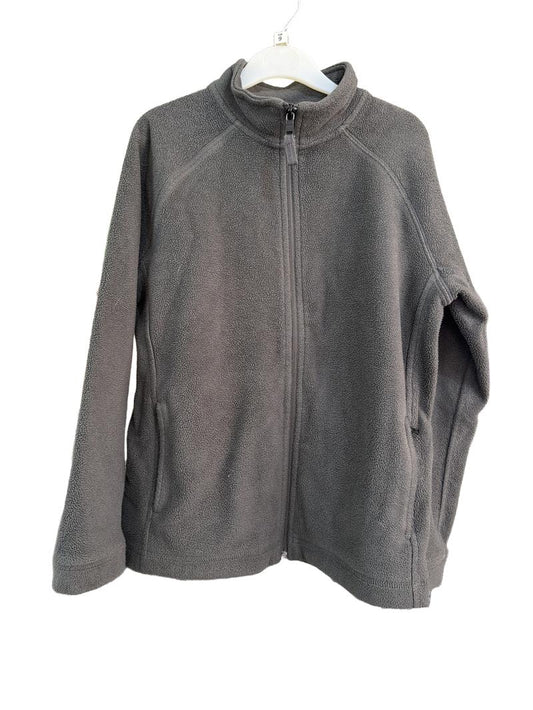 Preloved Marks & Spencer - Gray Zip Fleece Cardigan (9-10y)