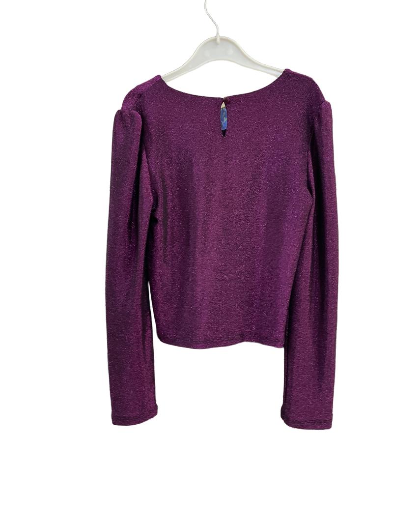 Preloved John Lewis - Purple Sparkle Shimmer Long-sleeved Party Top (11-12y)