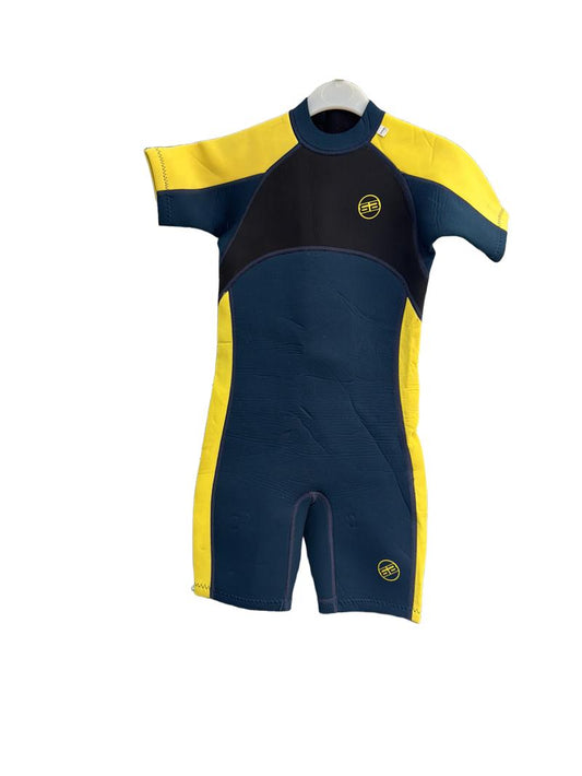 Preloved TWF - Blue And Yellow Wetsuit (9-10y)