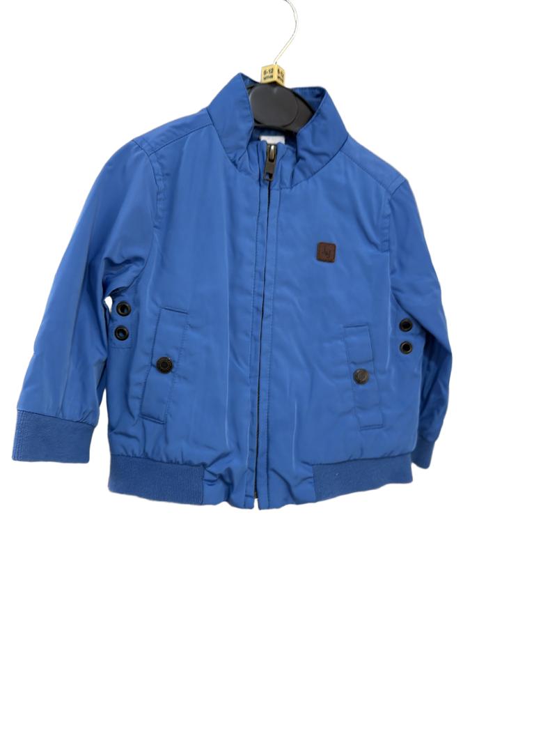 Preloved Janie And Jack - Blue Soft Shell Windbreaker (6-12m)