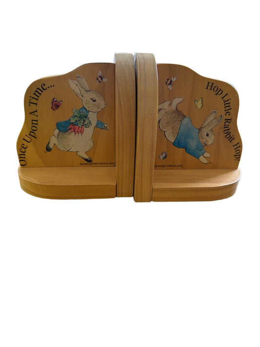 Preloved Unknown Brand - Wooden Peter Rabbit Bookends