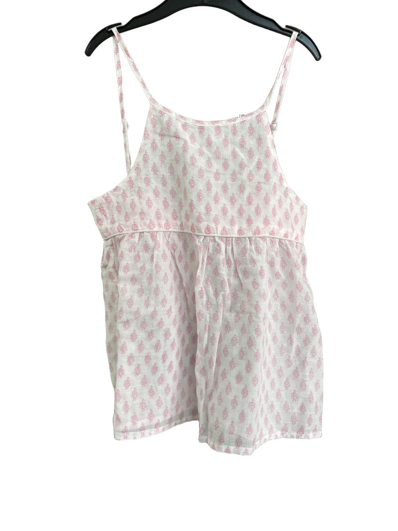 Preloved Mymia - White Pink Floral Strap Top (5-6y)