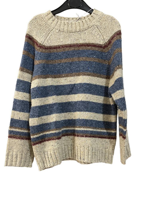 Preloved John Lewis - Top - Brown Blue Maroon Stripe Knit Jumper (6-7y)