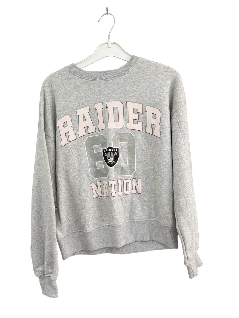 Preloved Tesco - Gray Raider Nation NFL Sweatshirt (13-14y)