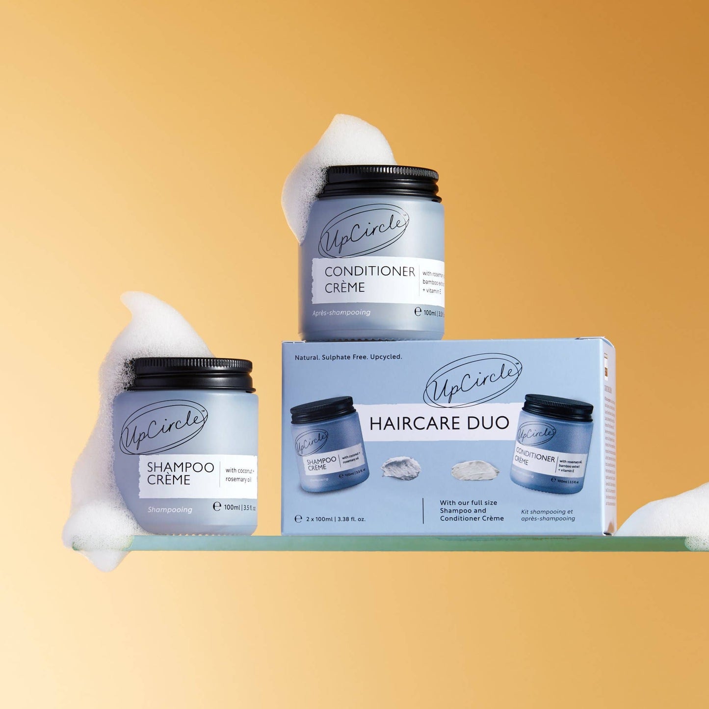 Vegan Refillable Shampoo Crème with Coconut + Grapefruit Oil