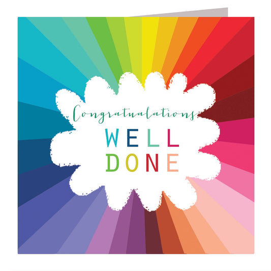 WO80 Colourful Well Done Card
