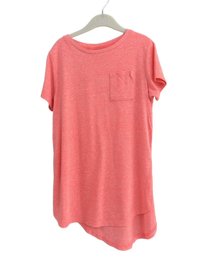 Preloved Next - Neon Pink Slub-knit T Shirt (11-12y)