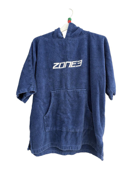 Preloved Zone3 - Navy Towelling Robe, Ages 5-9 (5-6y, 6-7y, 7-8y, 8-9y)