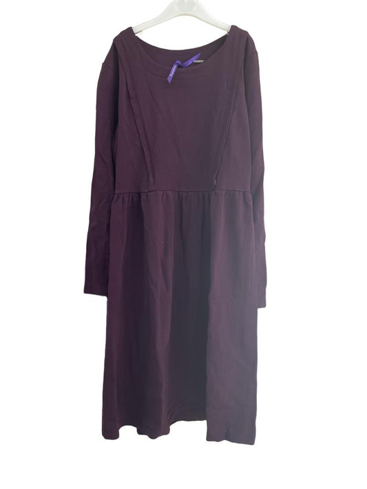 Preloved Seraphine - Purple Long Sleeve Nursing Dress. (Small)