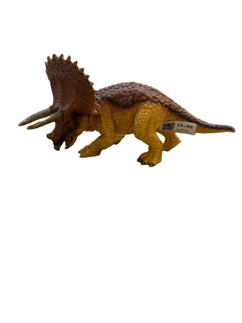 Preloved Toys - Orange Triceratops - Schleich