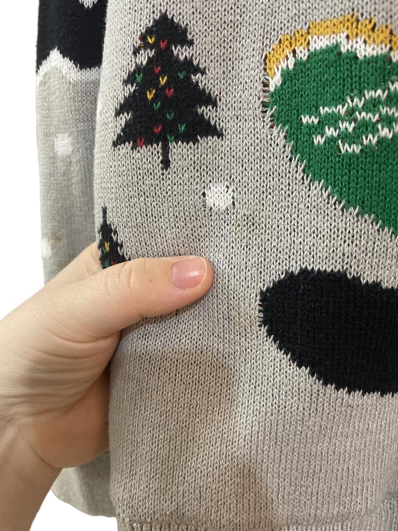 Preloved Next - Santa Snowboarding Christmas Jumper. (8-9y)