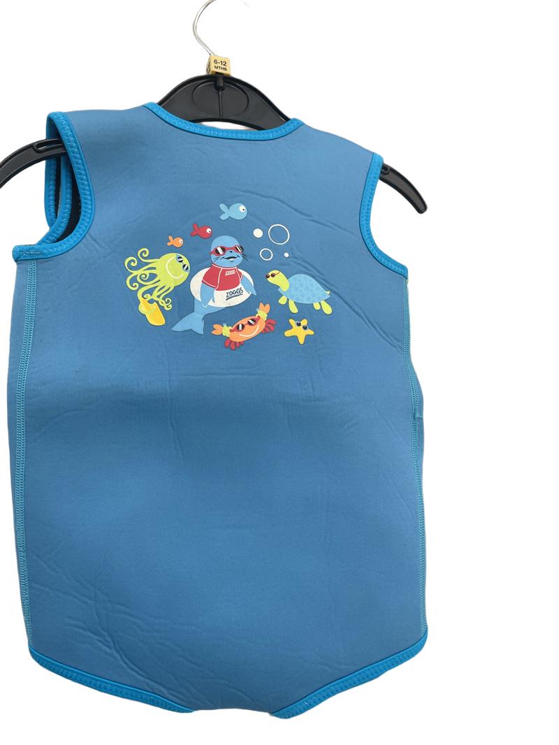 Preloved Zoggs - Blue Neoprene Wetsuit Infant Bodysuit (6-12m)