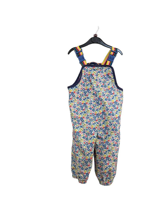 Preloved Mini Boden - Floral Ditsy Waterproof Bib Trousers Dungarees (18-24m)