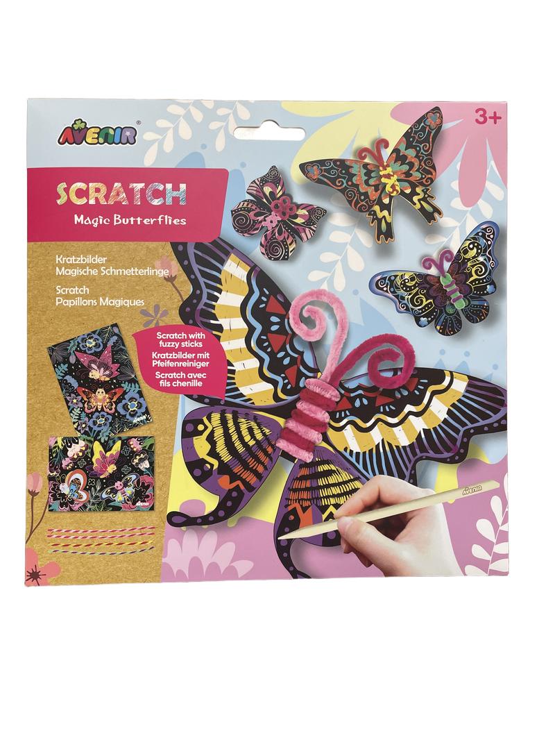 Preloved Toys - Scratch Art Magic Butterflies, NEW In Box - Avenirkids