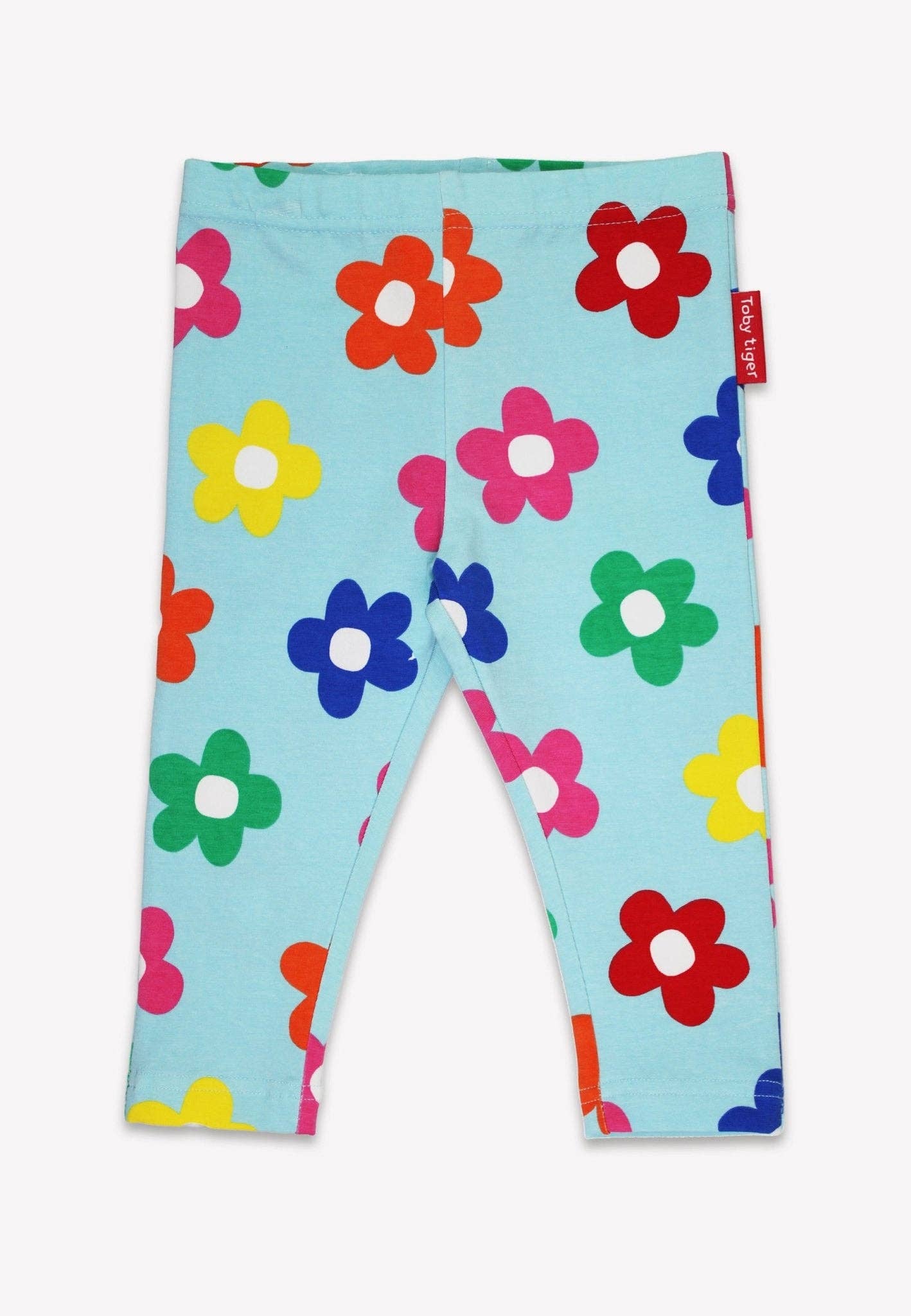 Organic Rainbow Bloom Print Leggings