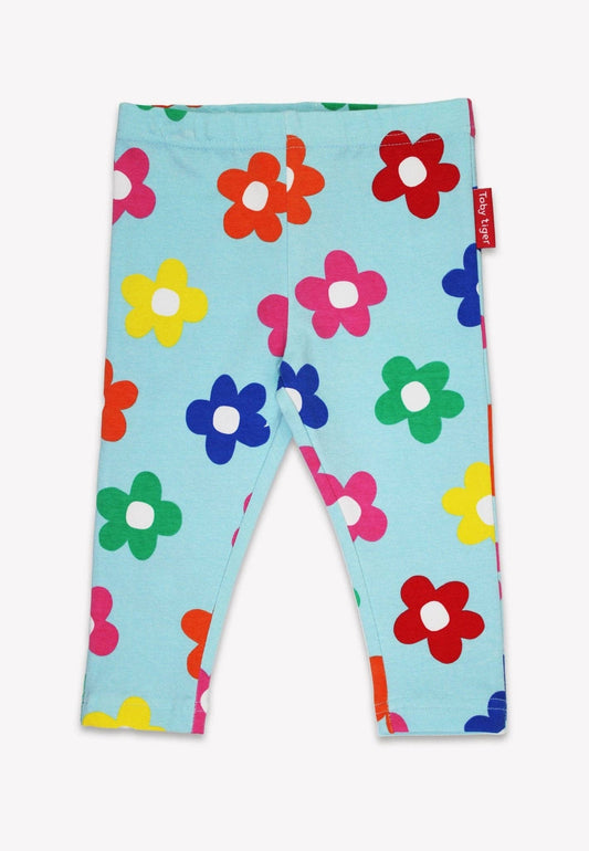 Organic Rainbow Bloom Print Leggings