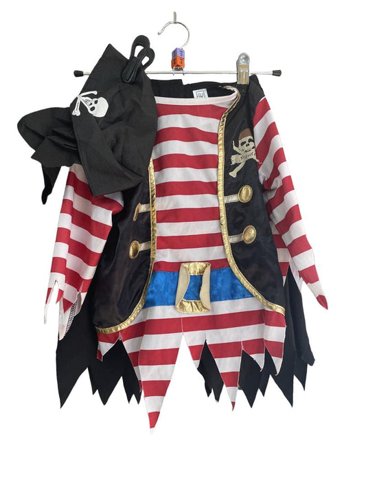 Preloved Tu - Pirate Costume. (3-4y, 4-5y)