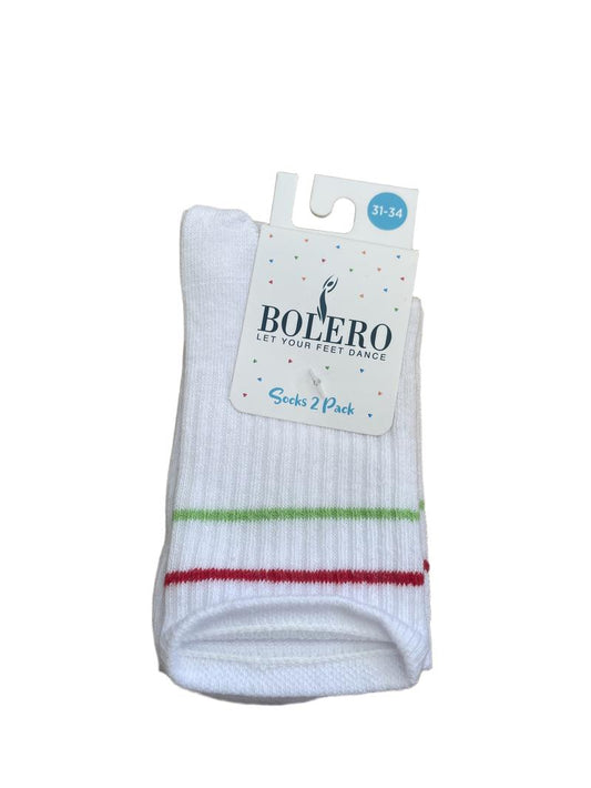 Preloved Bolero - 2 Pack Socks White And Grey.