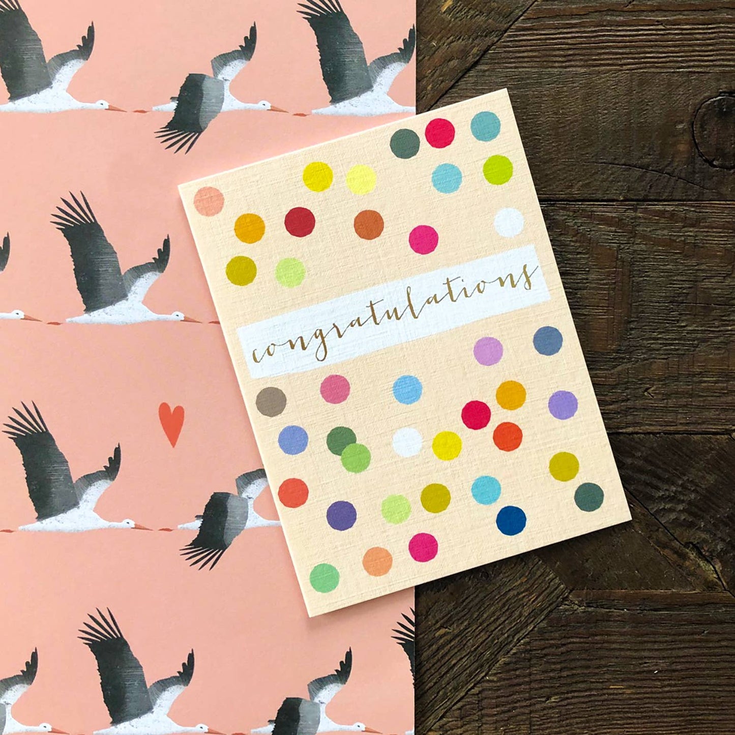 TW434 Mini Gold Foiled Congratulations Card