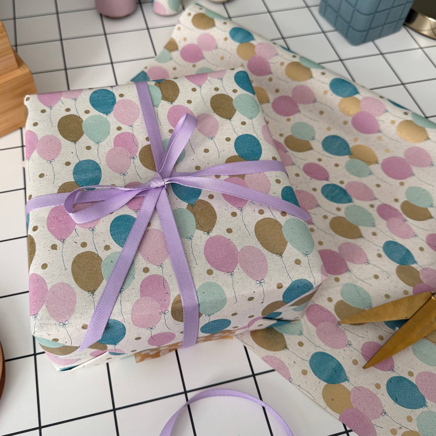 Lilac Biodegradable Ribbon 5m Reel (9mm)