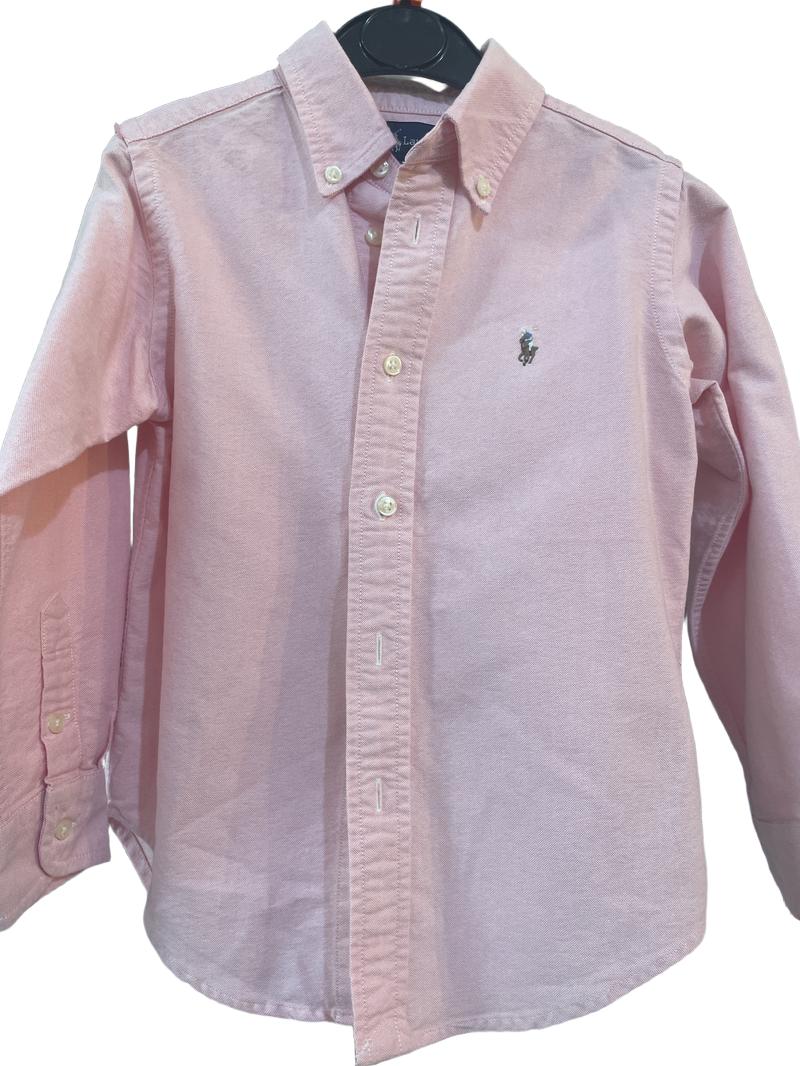 Preloved Ralph Lauren - Pink Red Long-sleeved Shirt (4-5y)
