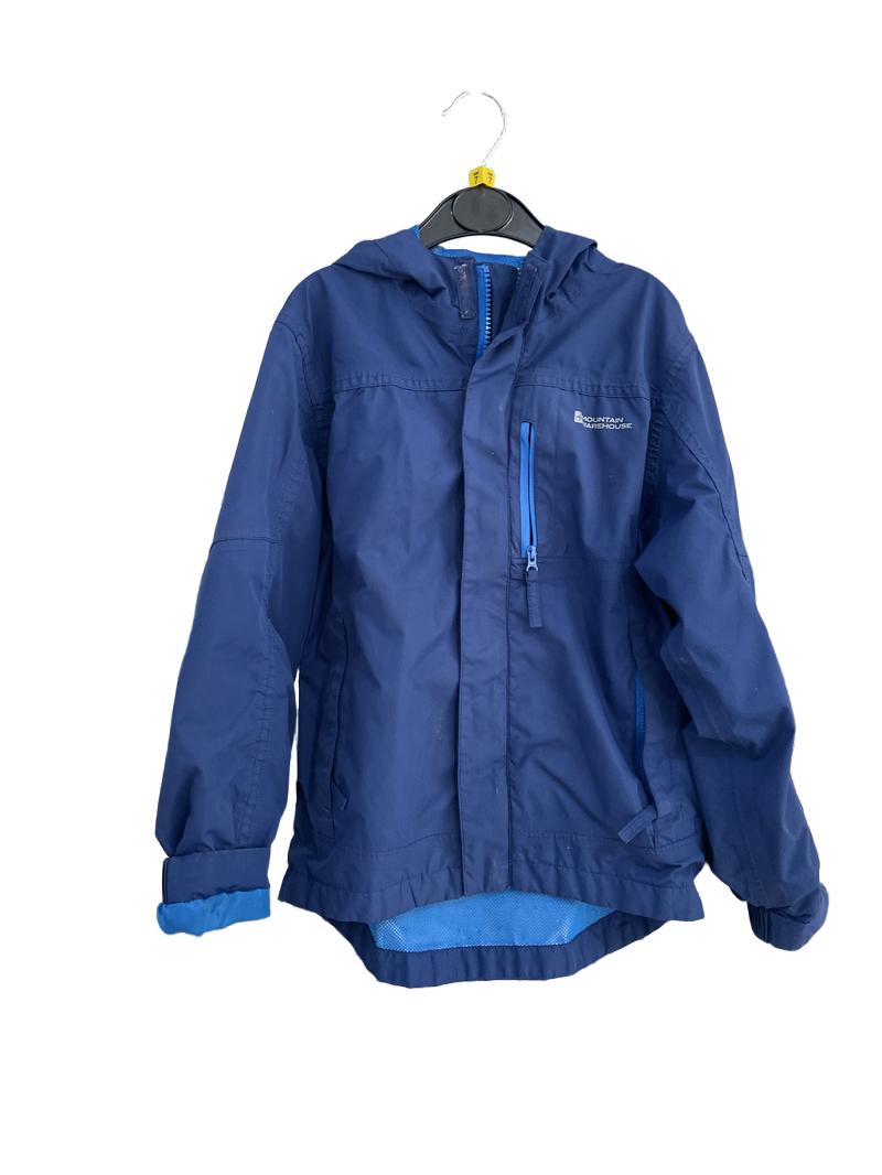Preloved Mountain Warehouse - Navy Waterproof Jacket (7-8y)