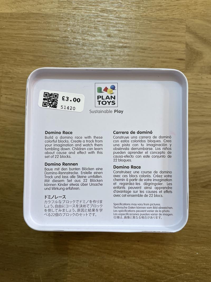 Preloved Toys - Domino Race In A Tin - PlanToys