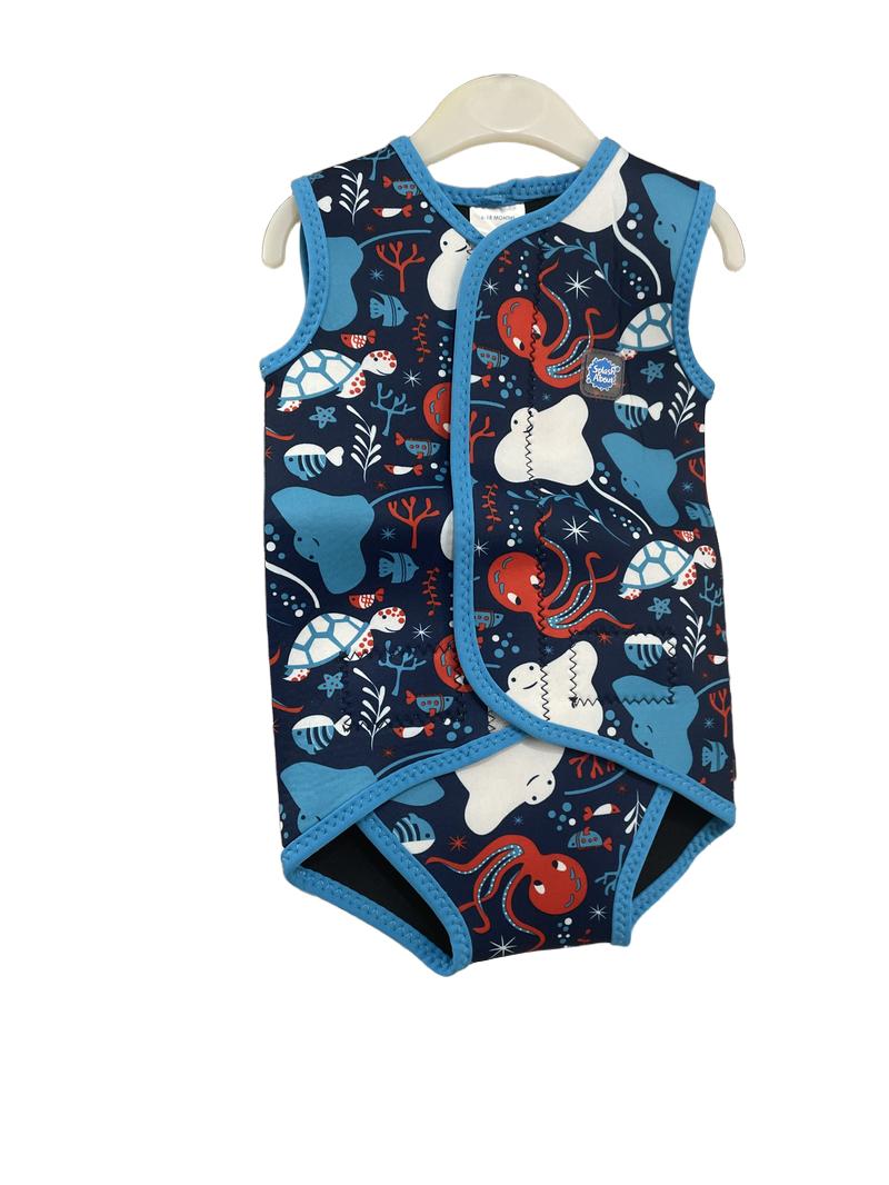 Preloved Splash About - Splash About Baby Wrap Wetsuit. Under The Sea Print. (6-18m)