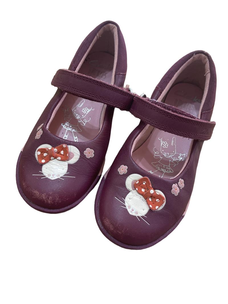 Preloved Clark's - Purple Clarks Shoes With Mouse Image. (8 UK)
