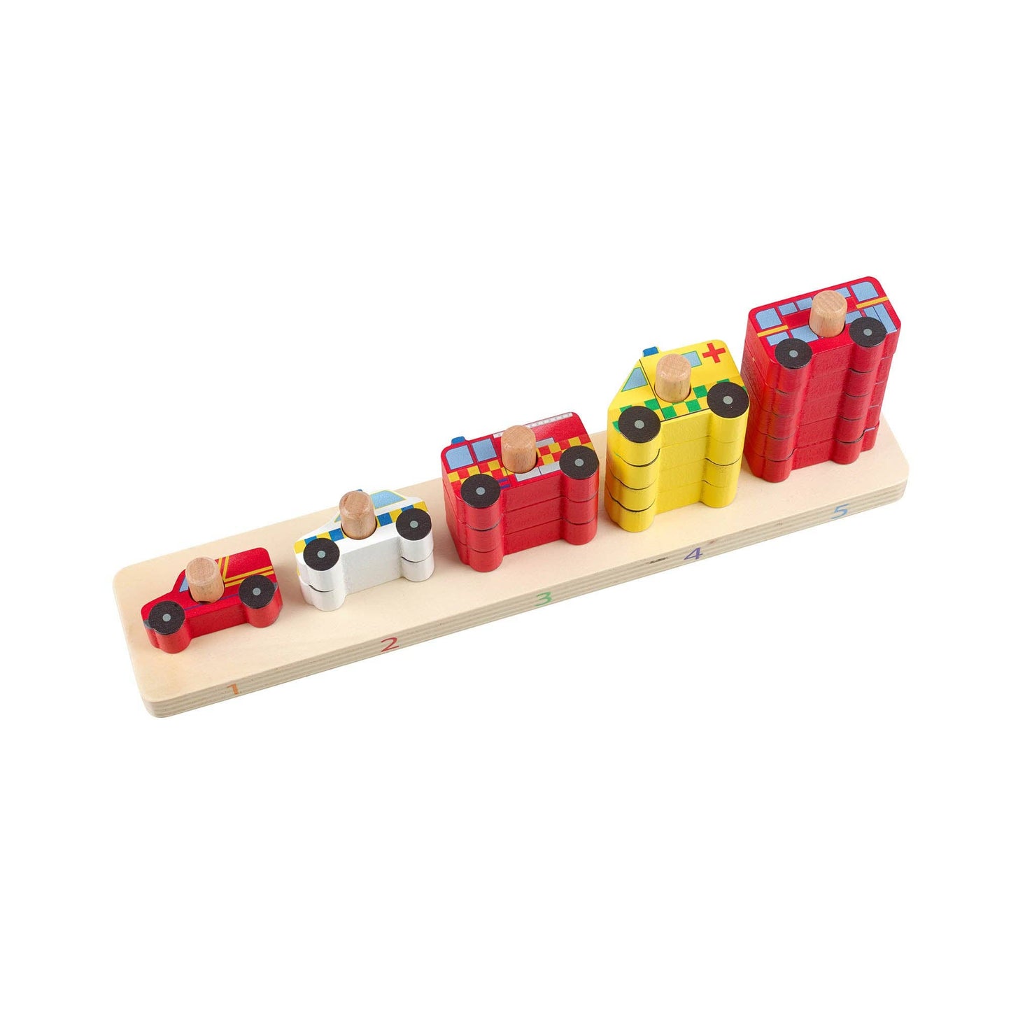 Emergency Services Wooden Counting Game