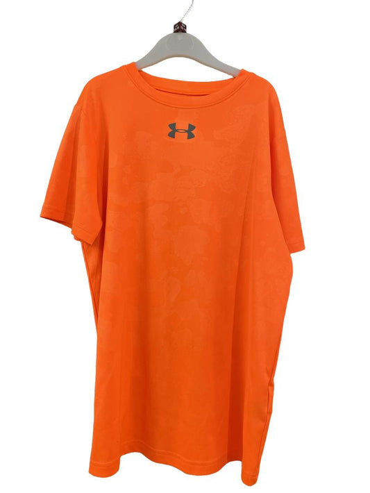 Preloved Under Armour - Orange Short-sleeved Wicking Athletic Top, YLG (13-14y)