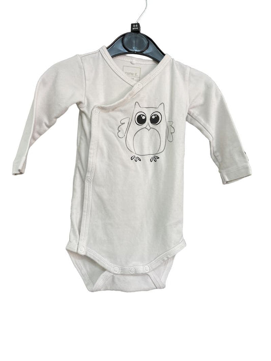 Preloved Name It. - White Owl Bodysuit (3-6m)