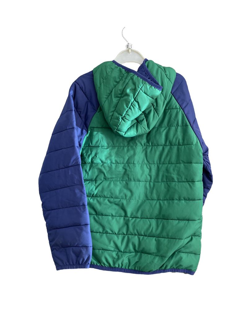 Preloved Joules - Green Blue Colour Block Zip Puffer Jacket (9-10y)