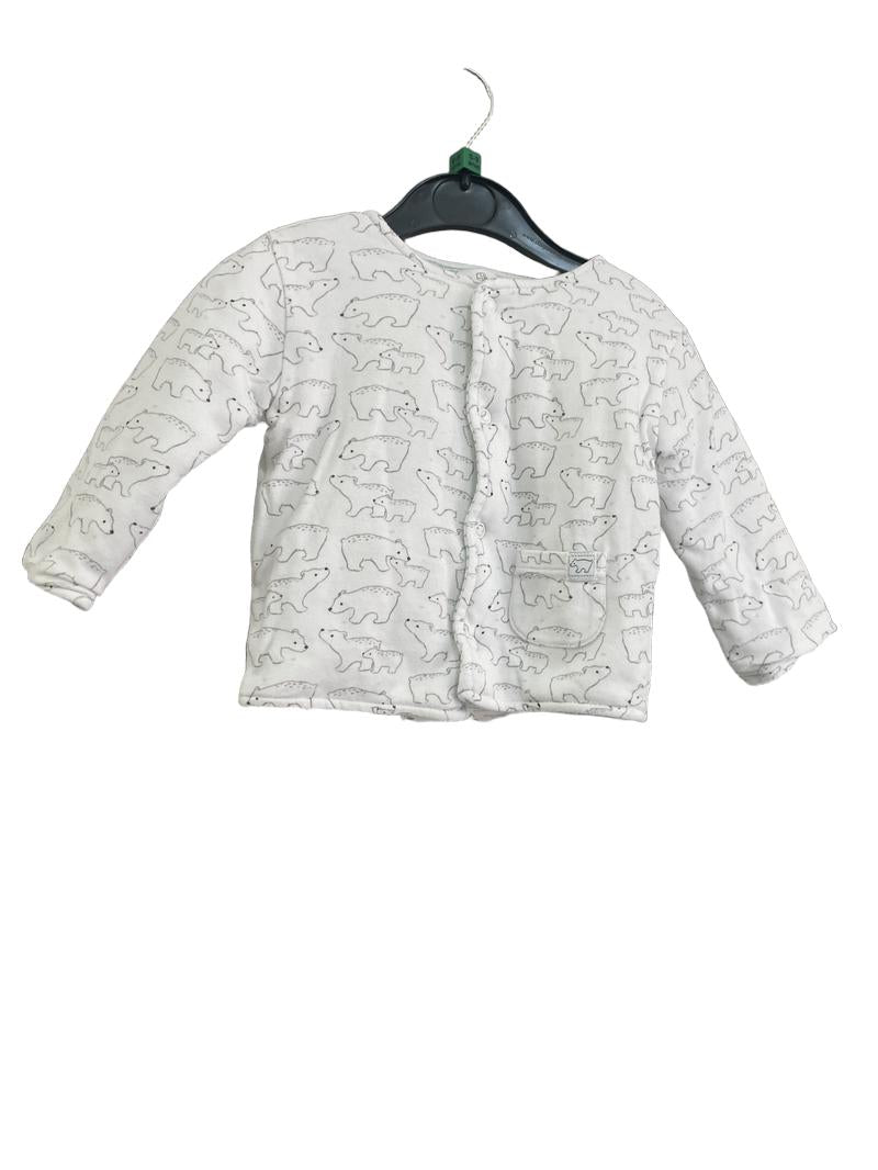 Preloved John Lewis - White Polar Bear Jacket (6-9m)