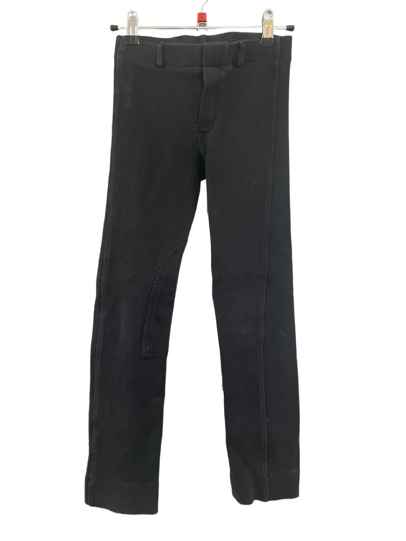 Preloved Whitaker - Black Horse Riding Trousers/Jodhpurs.( Regular UK24) (8-9y)