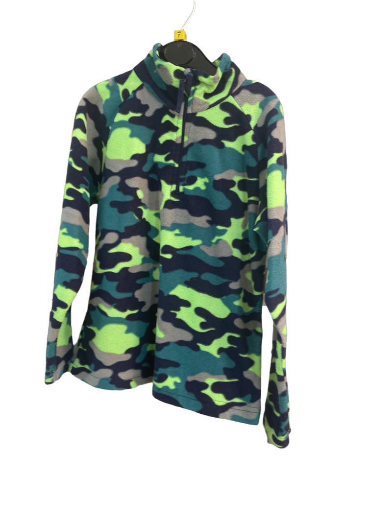 Preloved Mountain Warehouse - Green Camouflage Half Zip Fleece (7-8y)