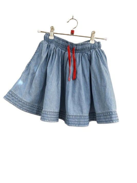 Preloved Mini Boden - Blue Denim Chambray Skirt (8-9y)