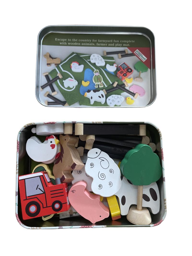 Preloved Toys - Farm In A Tin. - Apples To Pears