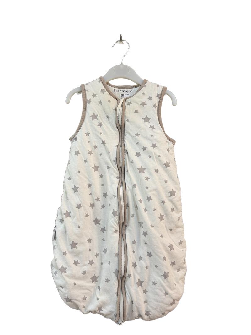 Preloved Silentnight - White Gray Star Sleepbag, 2.5 Tog (0-6m)