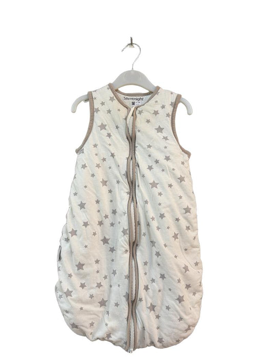 Preloved Silentnight - White Gray Star Sleepbag, 2.5 Tog (0-6m)