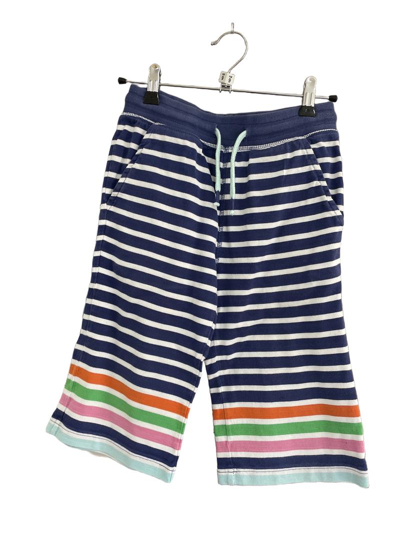 Preloved Boden - Blue Multicolour Stripe Shorts Capris (9-10y)