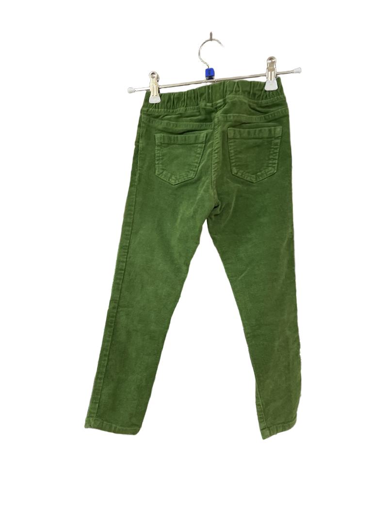 Preloved Boden - Green Corduroy Trousers, Elastic Waist (6-7y)