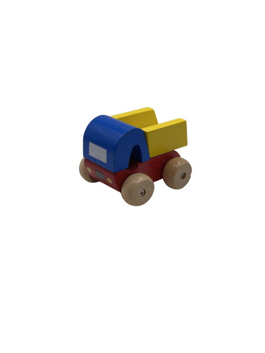 Preloved Small Wooden Truck Red Yellow Blue - Unknown Brand