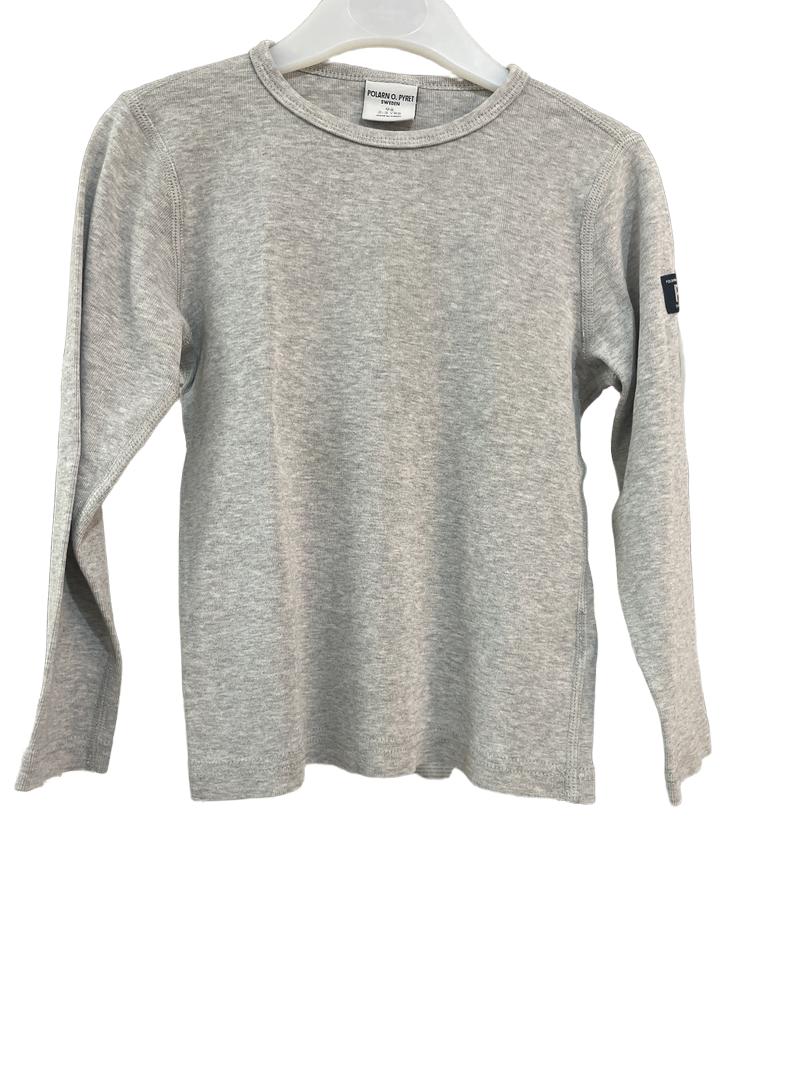 Preloved Polarn O. Pyret - Grey Long Sleeve Top (2-3y)