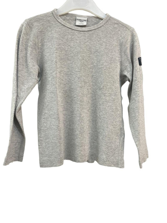 Preloved Polarn O. Pyret - Grey Long Sleeve Top (2-3y)