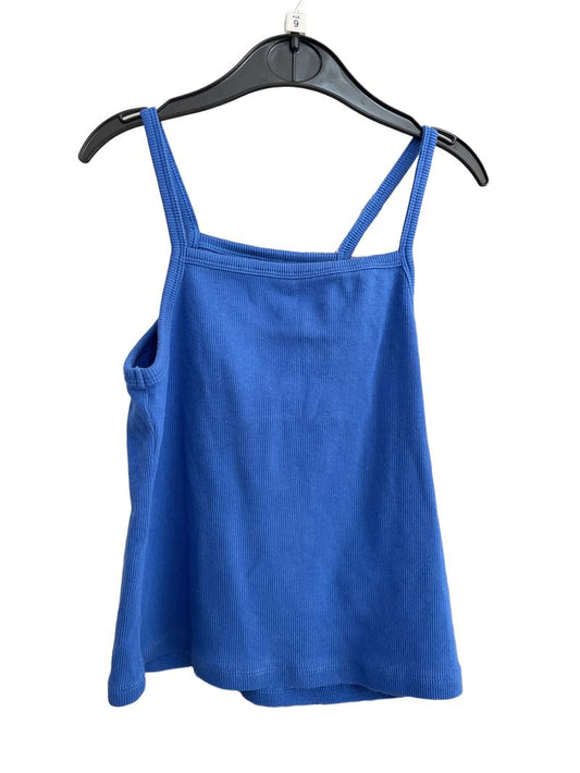 Preloved Marks & Spencer - Blue Ribbed Tank Vest (9-10y)