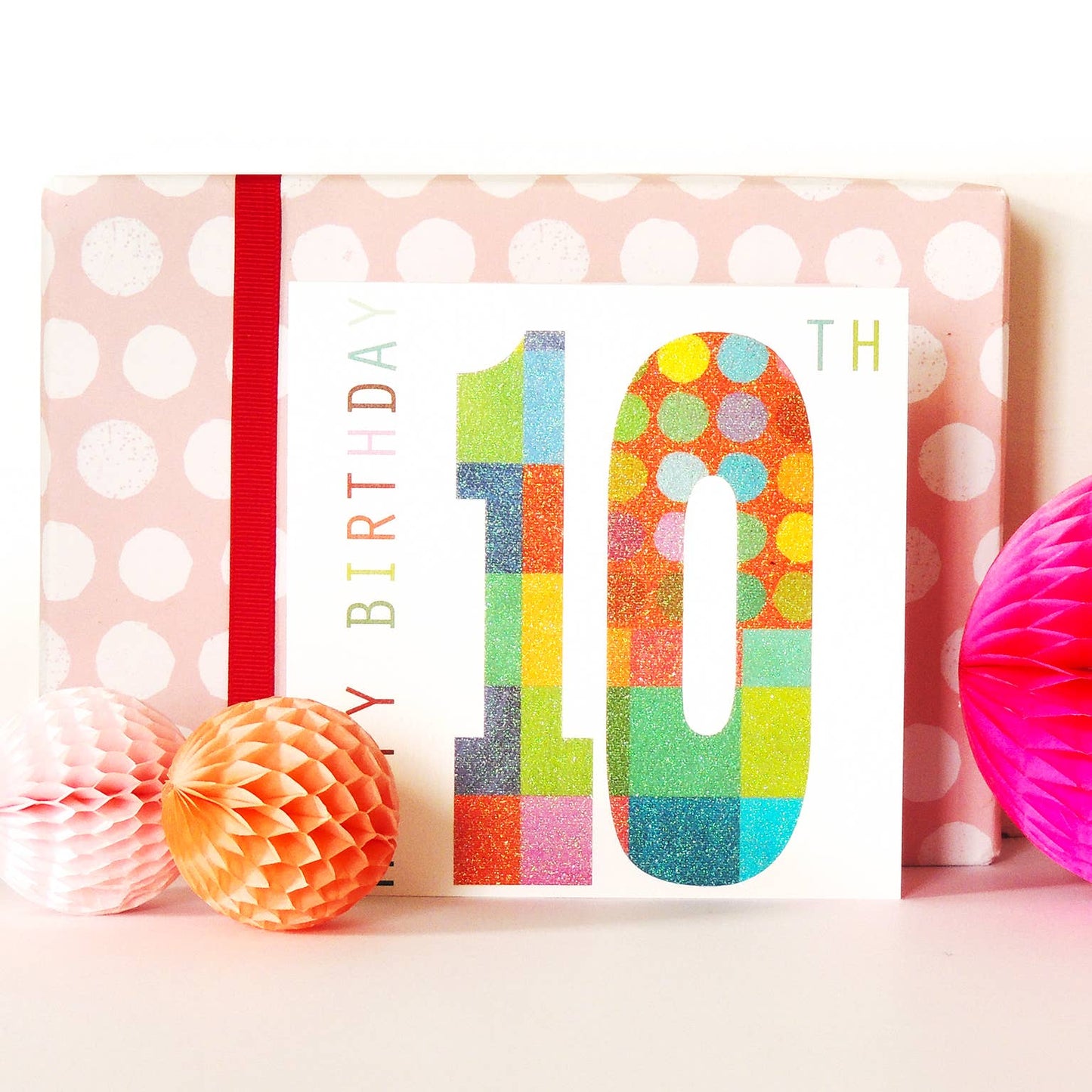 NO10 Sparkly 10th Birthday Card