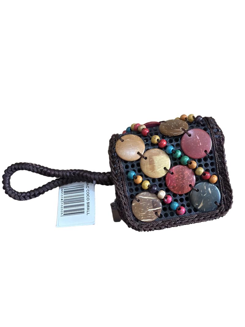 Preloved Unknown Brand - Brown Macrame Beaded Coin Purse