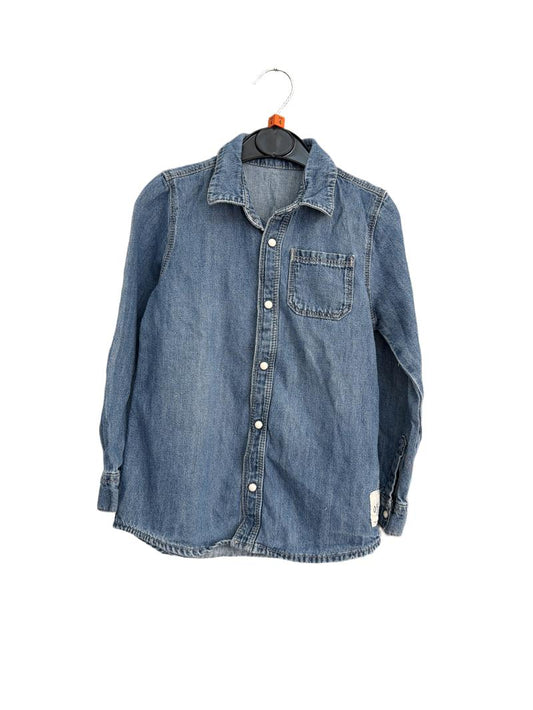 Preloved Marks & Spencer - Blue Denim Button Down Shirt (4-5y)